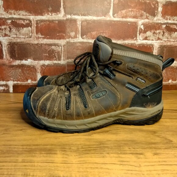 Keen Mens Flint II Steel Toe Boots Size 9.5 D Utility Brown Work Shoes - Picture 7 of 7